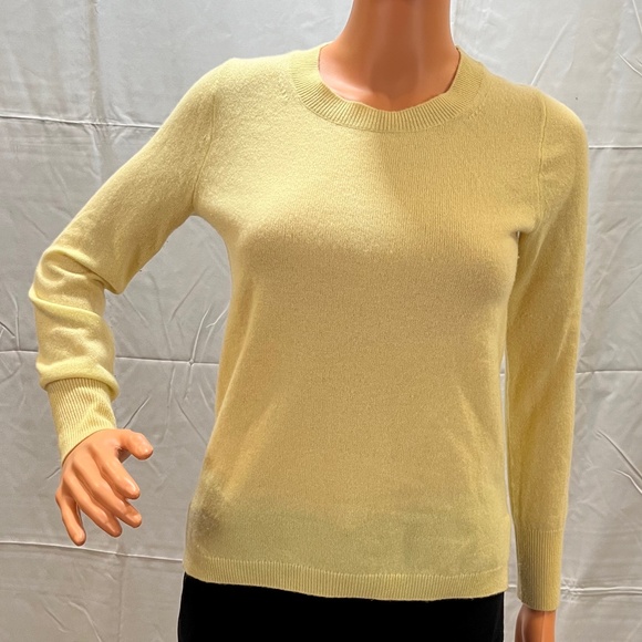 Yellow J Crew cashmere sweater - Picture 1 of 11